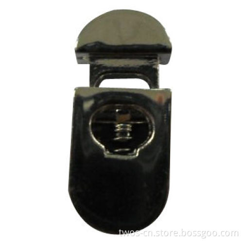 Cord Stopper, Shiny Nickel, Nickel- and Lead-free/Fancy Eco-friendly/Customized Designs are Accepted